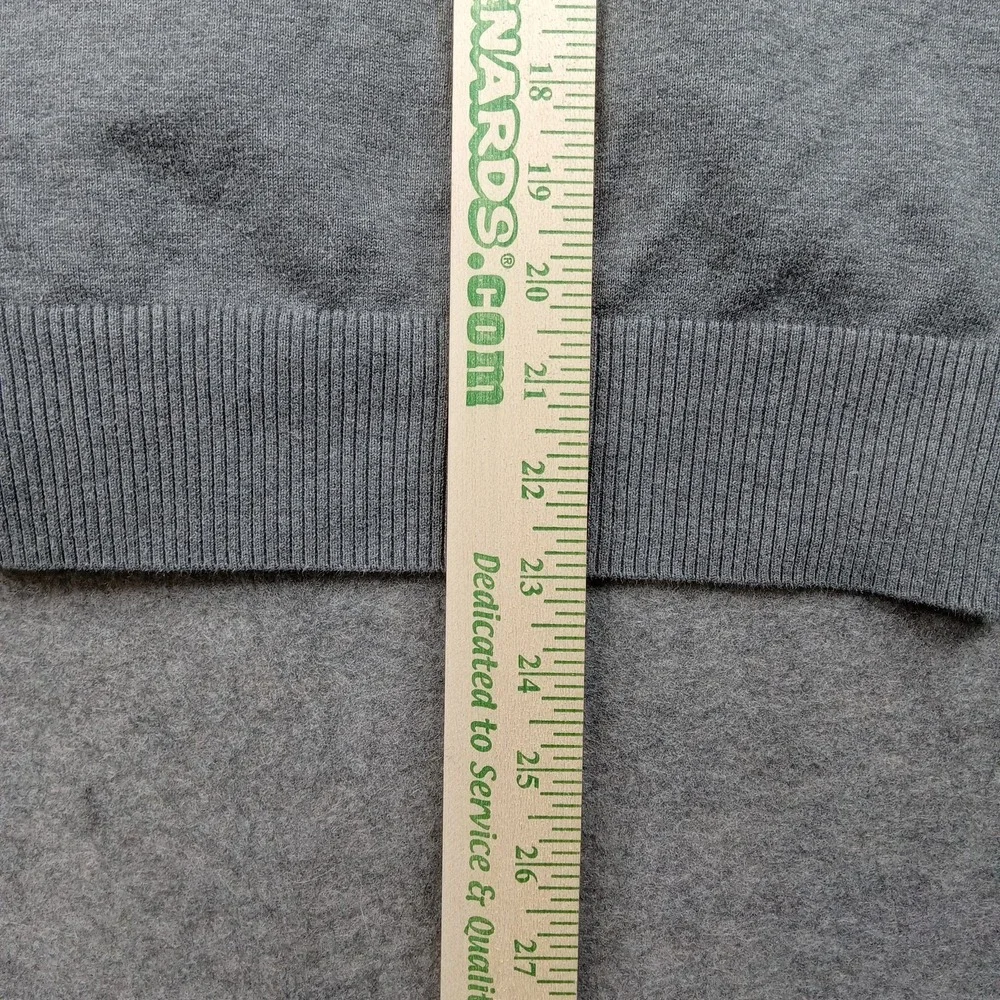 Ralph Lauren Cardigan Sweater Kids 16 Gray Supima‎ Cotton Button Front Logo